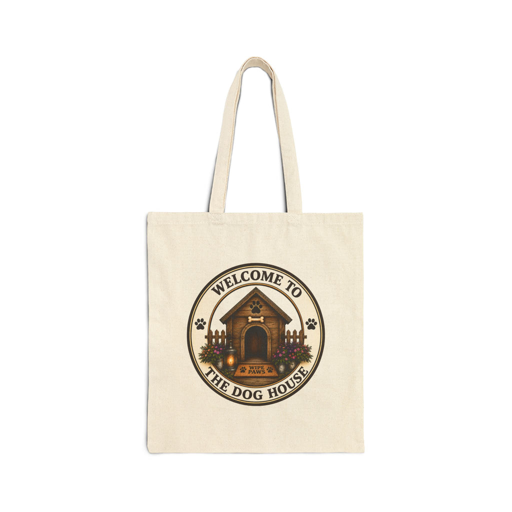 Welcome to The Dog House Signature Cotton Canvas Tote Bag