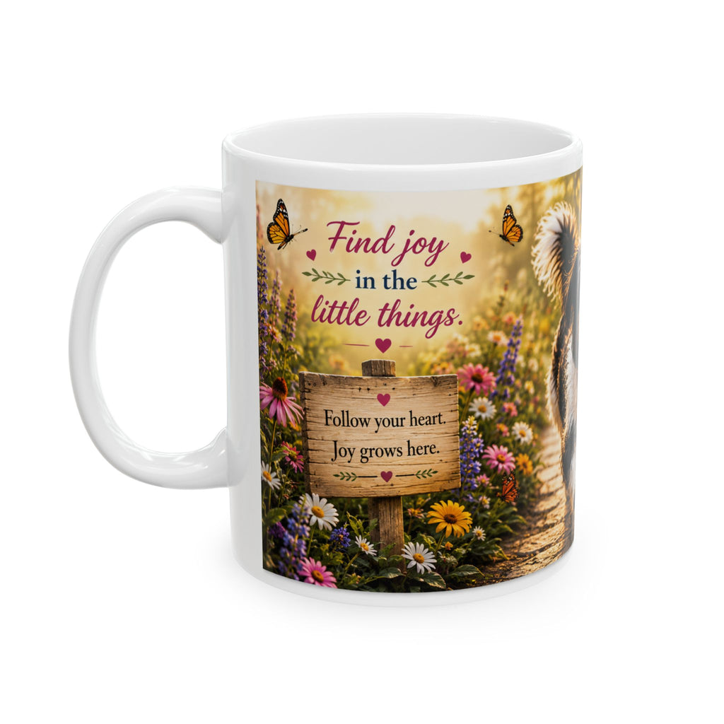 Today's Pawsibilities™ – JOY Ceramic Coffee Mug | Bella | Inspirational Dog Lover Gift | 11 oz