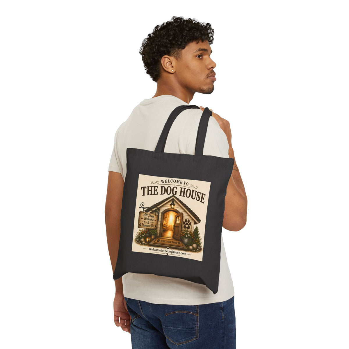 Today's Pawsibilities™ – Believe Cotton Canvas Tote Bag | Inspirational Tote | Dog Lover Gift