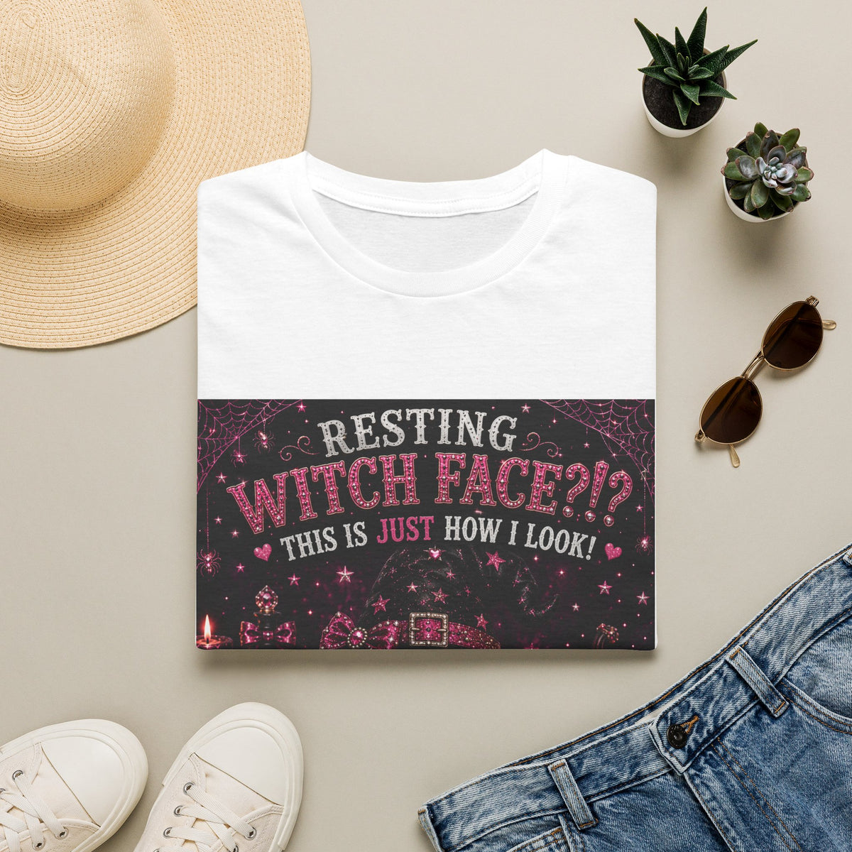 Resting Witch Face?!? This Is Just How I Look! | Funny Goldendoodle Halloween Shirt | Diva Dogs™ T-Shirt | Dog Mom Gift | Glam Halloween Tee
