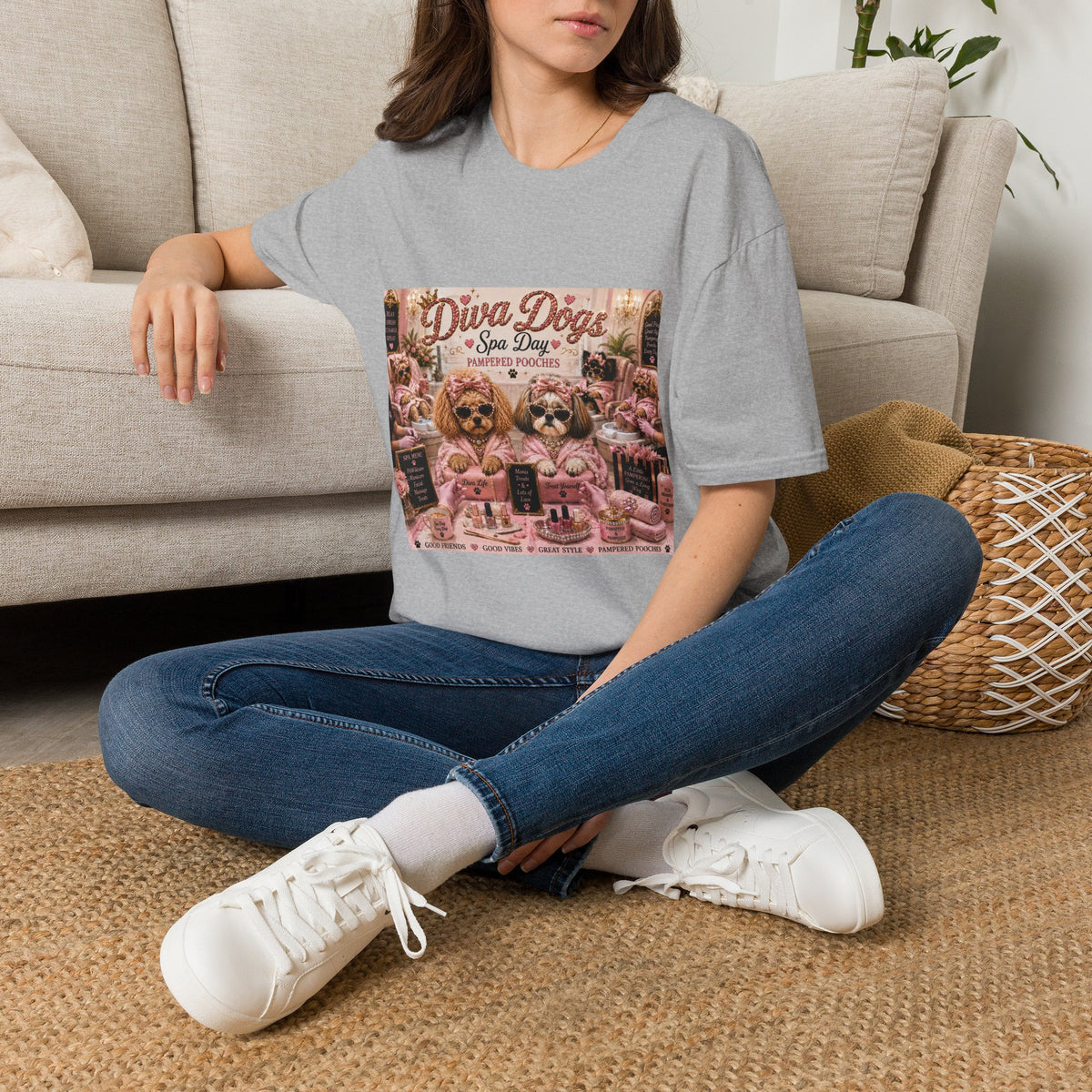 Diva Dogs Spa Day T-Shirt — Pampered Pooches Graphic Tee