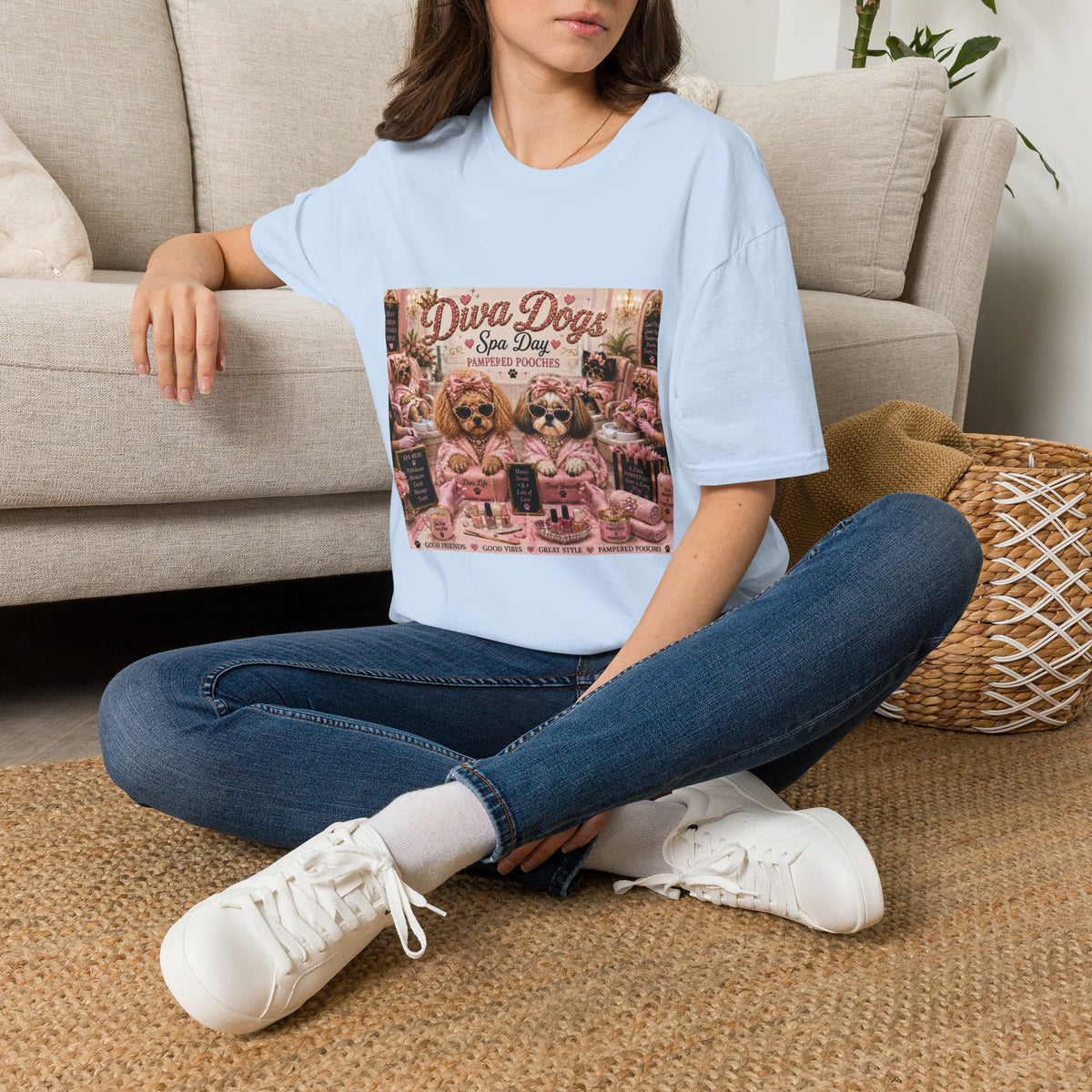 Diva Dogs Spa Day T-Shirt — Pampered Pooches Graphic Tee