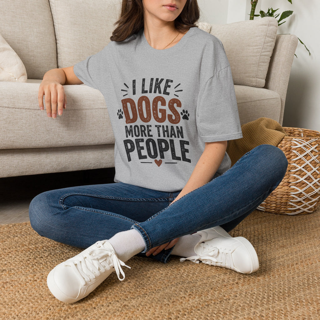 I Like Dogs More Than People T-Shirt | Funny Dog Lover Shirt | Pet Parent Tee | The Dog House™