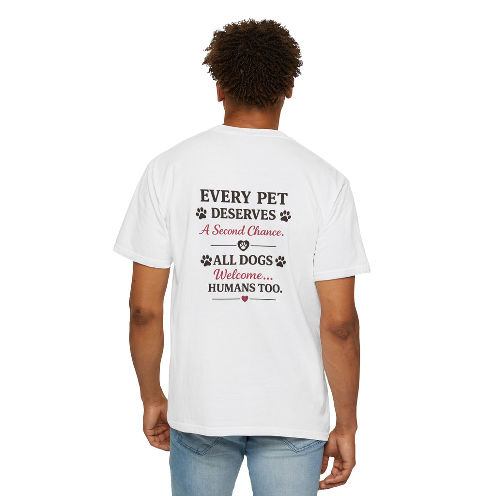 Rescue Dog Welcome T-Shirt — “Every Pet Deserves a Second Chance”
