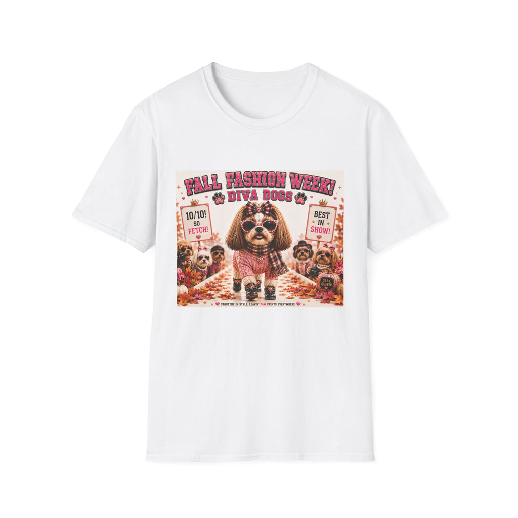 Fall Fashion Week!™ | Diva Dogs™ | Boutique Autumn Dog Lover T-Shirt | Runway Collection