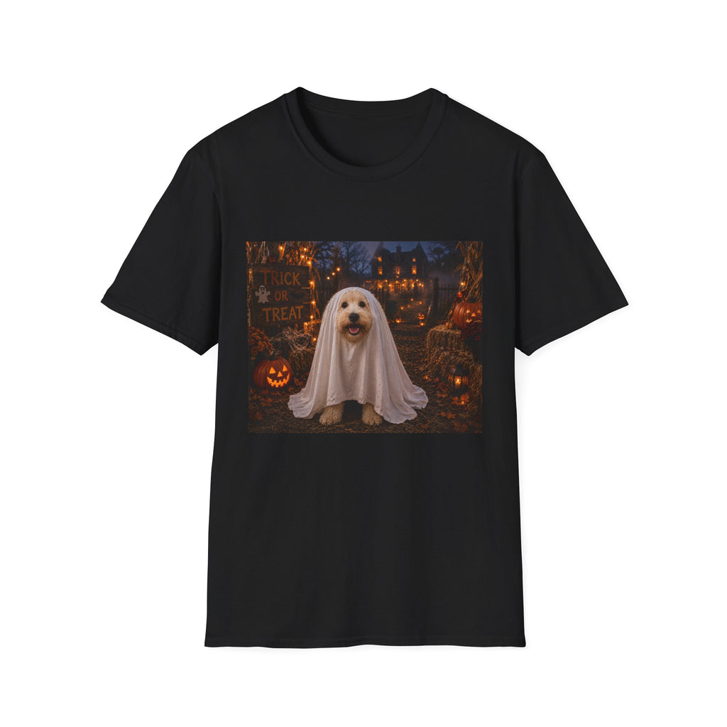 Trick or Treat | Maddie's Ghost Costume™ Halloween T-Shirt | Cute Dog Halloween Shirt | The Dog House™ Fall Collection