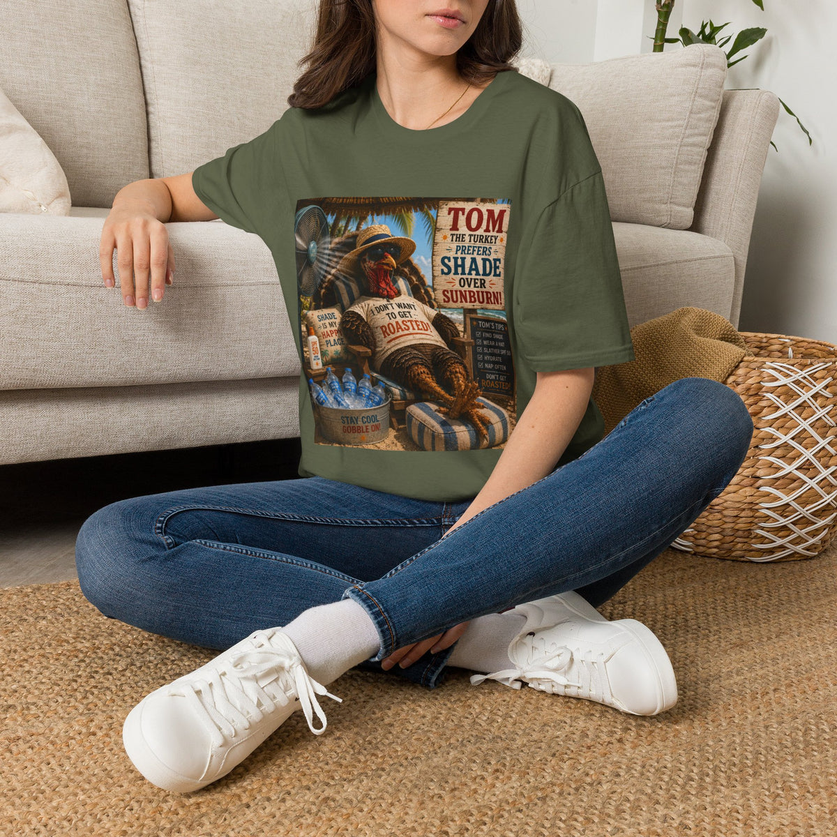 T-Shirt — 'Tom the Turkey I Don't Want to Get Roasted!