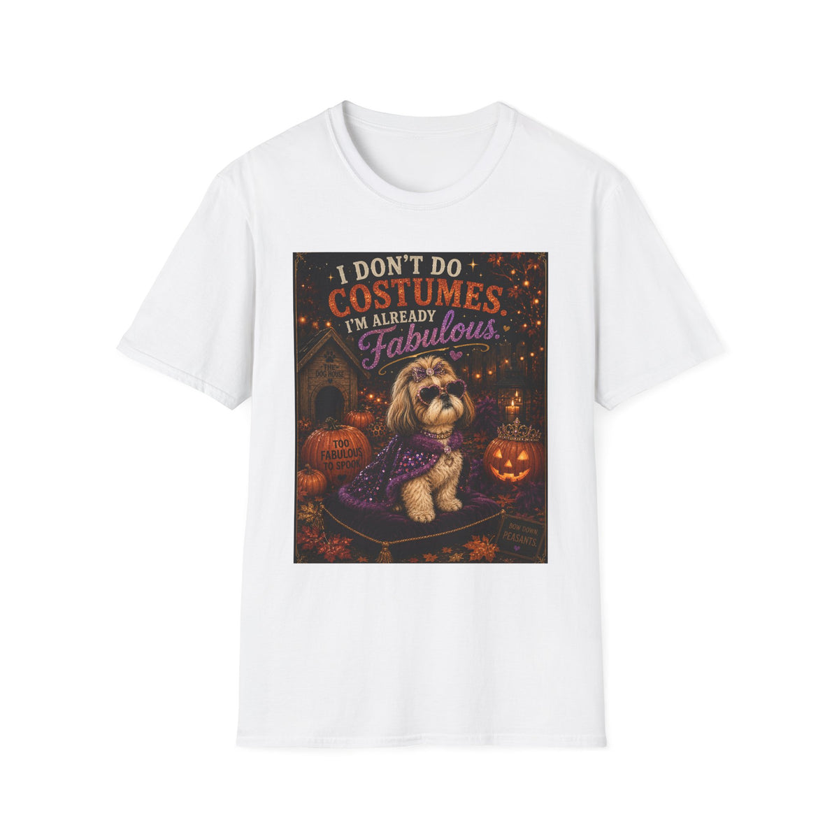 Funny Halloween Dog Shirt – I Don't Do Costumes. I'm Already Fabulous. | Cute Dog Lover T-Shirt | Vintage Halloween Tee | Fall Graphic Tee | Dog Mom Gift