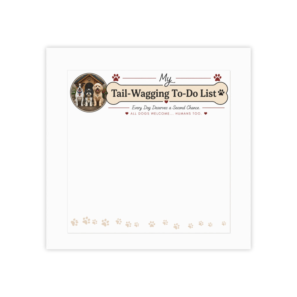 Welcome to The Dog House Tail-Wagging To-Do List Post-it® Note Pad