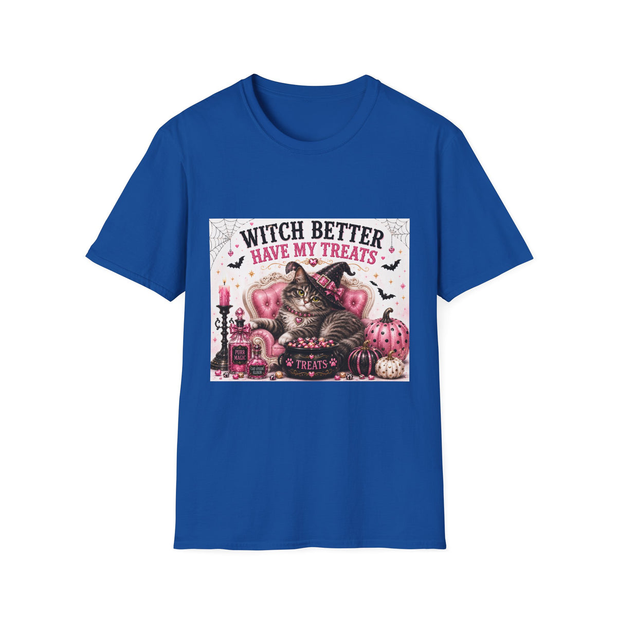Witch Better Have My Treats | Classy Cats™ Halloween T-Shirt | Funny Cat Halloween Shirt | Cute Cat Lover Tee | Cat Mom Gift