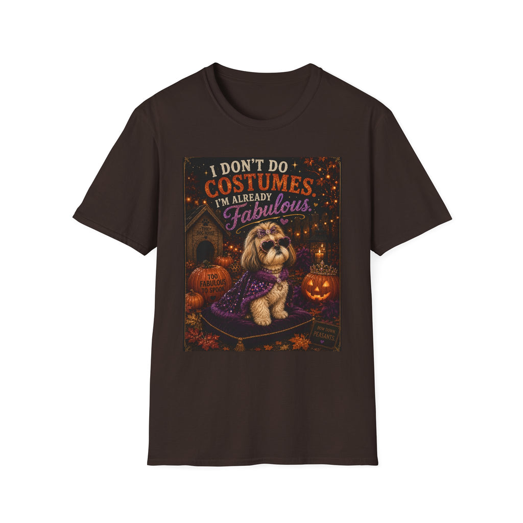 Funny Halloween Dog Shirt – I Don't Do Costumes. I'm Already Fabulous. | Cute Dog Lover T-Shirt | Vintage Halloween Tee | Fall Graphic Tee | Dog Mom Gift