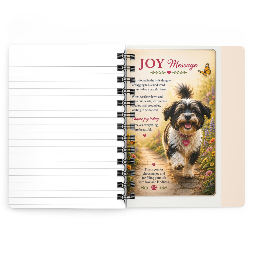 Today's Pawsibilities™ – JOY Spiral Bound Journal | Bella Inspirational Dog Journal | Guided Journal for Gratitude, Happiness & Positive Living