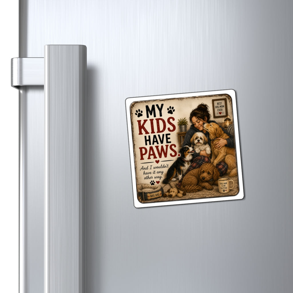 My Kids Have Paws” Dog Lover Magnet | Sentimental Dog Mom Gift | The Dog House™