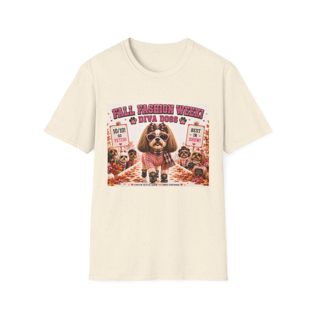 Fall Fashion Week!™ | Diva Dogs™ | Boutique Autumn Dog Lover T-Shirt | Runway Collection