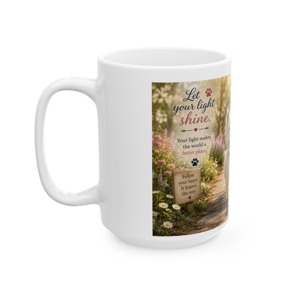 Today's Pawsibilities™ – Shine Ceramic Coffee Mug | Inspirational Westie Mug | Dog Lover Gift