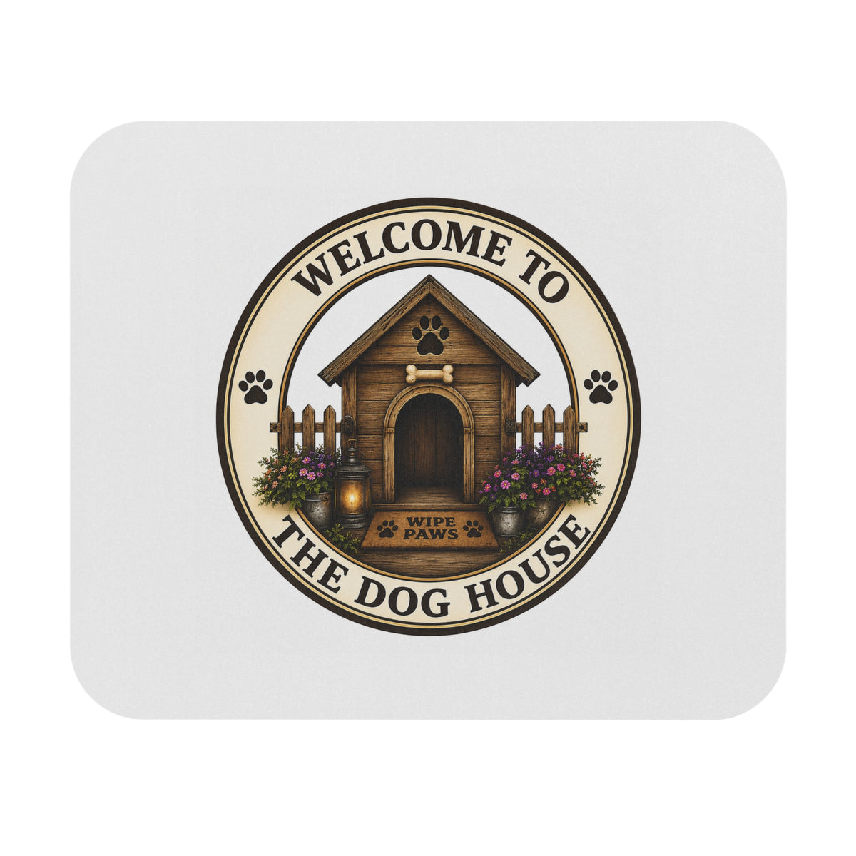 Welcome to the Dog House Signature Mouse Pad