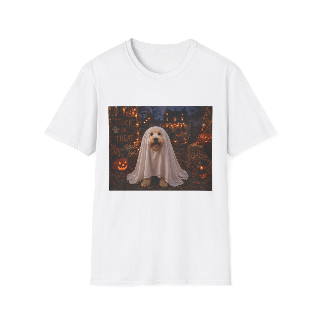 Trick or Treat | Maddie's Ghost Costume™ Halloween T-Shirt | Cute Dog Halloween Shirt | The Dog House™ Fall Collection