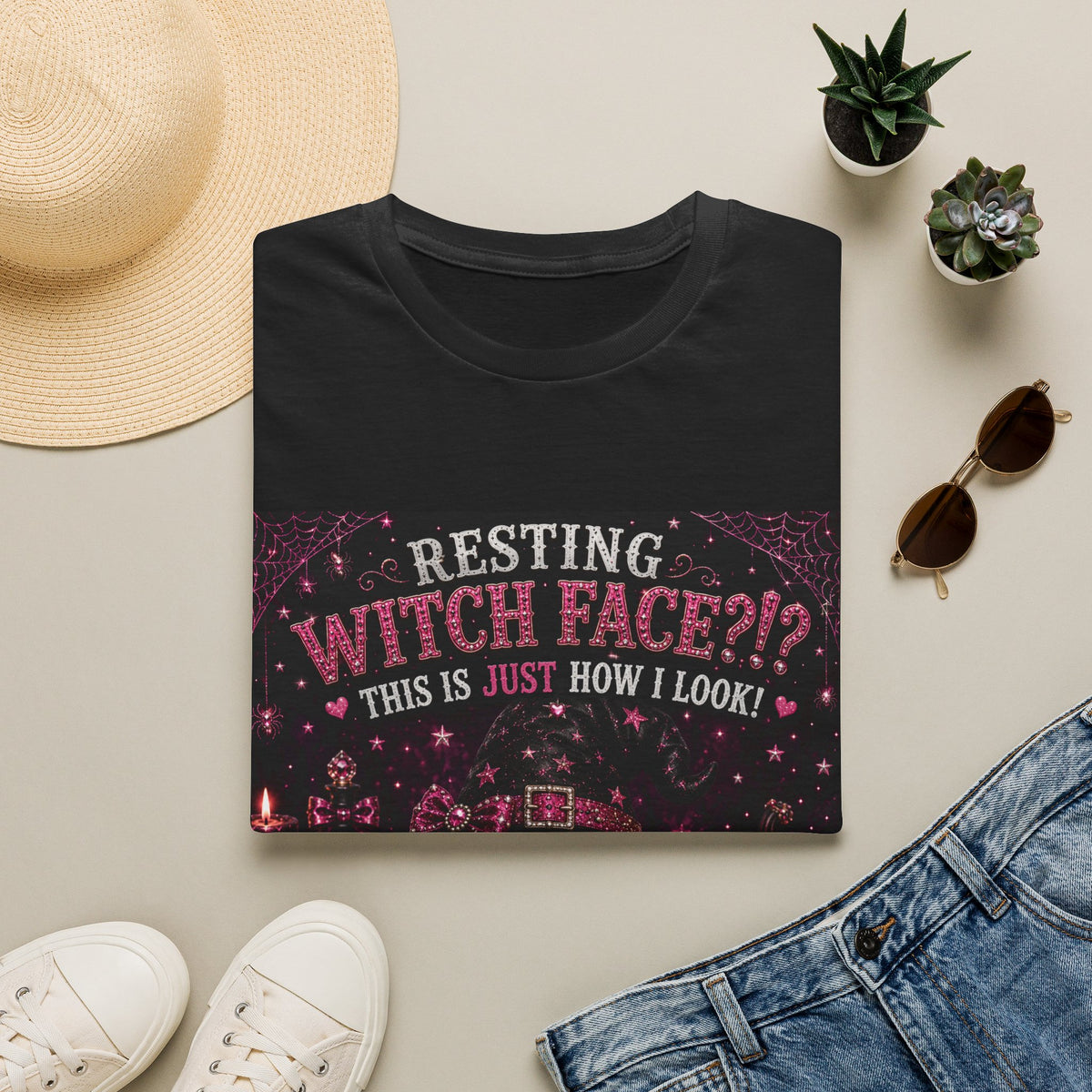 Resting Witch Face?!? This Is Just How I Look! | Funny Goldendoodle Halloween Shirt | Diva Dogs™ T-Shirt | Dog Mom Gift | Glam Halloween Tee