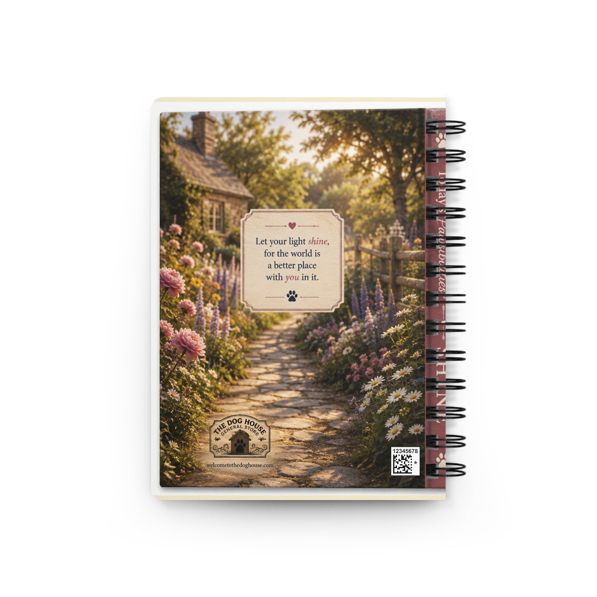 Today's Pawsibilities™ – SHINE | Inspirational Spiral Journal | Westie Dog Notebook | Guided Encouragement Journal | Dog Lover Gift