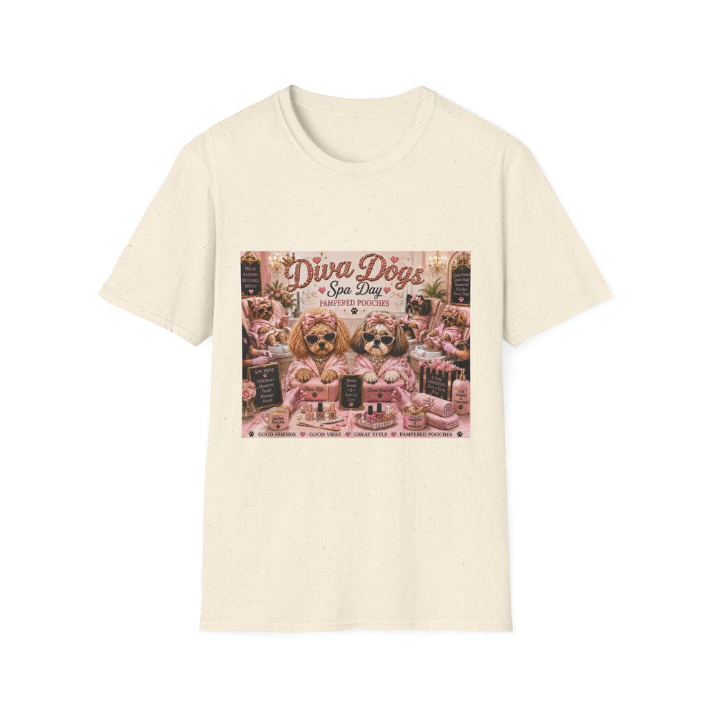 Diva Dogs Spa Day T-Shirt — Pampered Pooches Graphic Tee