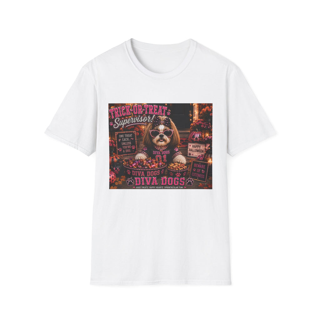 Trick-or-Treat Supervisor!™ | Diva Dogs™ | Funny Halloween Dog Lover T-Shirt | Boutique Fall Collection