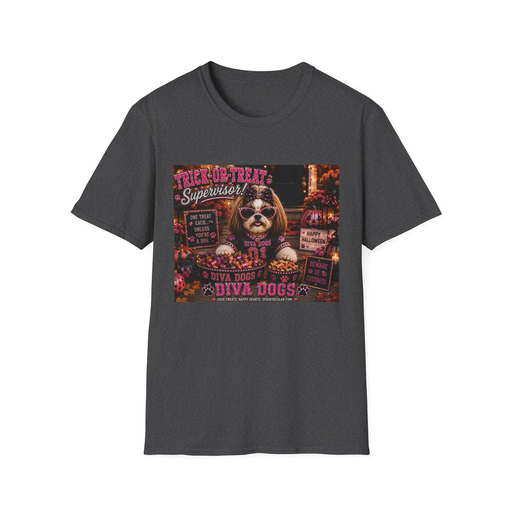 Trick-or-Treat Supervisor!™ | Diva Dogs™ | Funny Halloween Dog Lover T-Shirt | Boutique Fall Collection