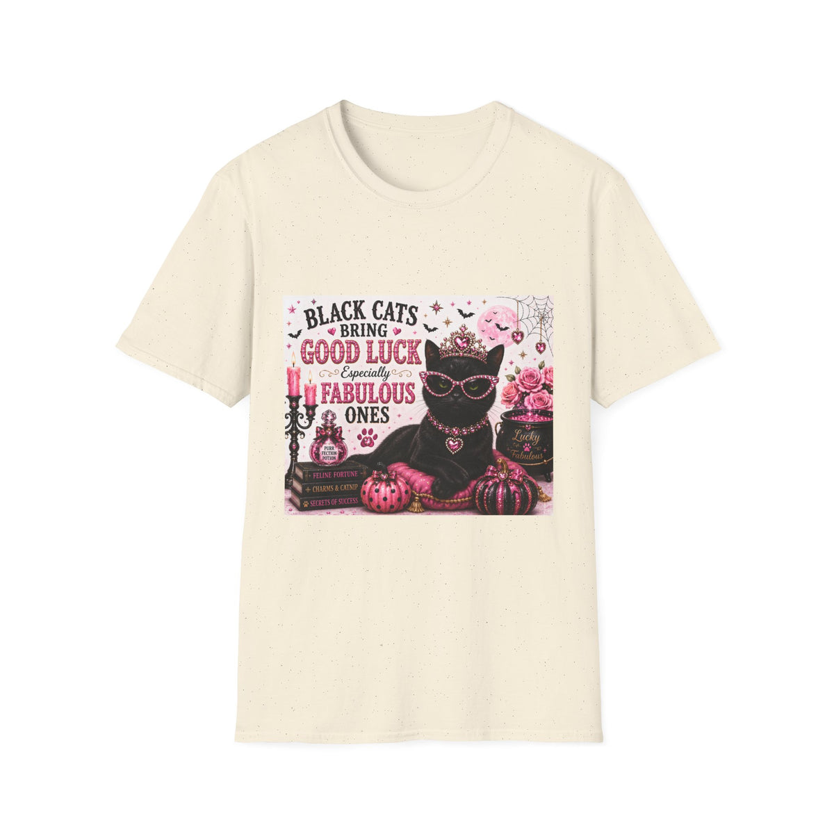 Black Cats Bring Good Luck... Especially Fabulous Ones! | Classy Cats™ Halloween T-Shirt | Funny Black Cat Shirt | Cat Mom Gift | Halloween Cat Lover Tee