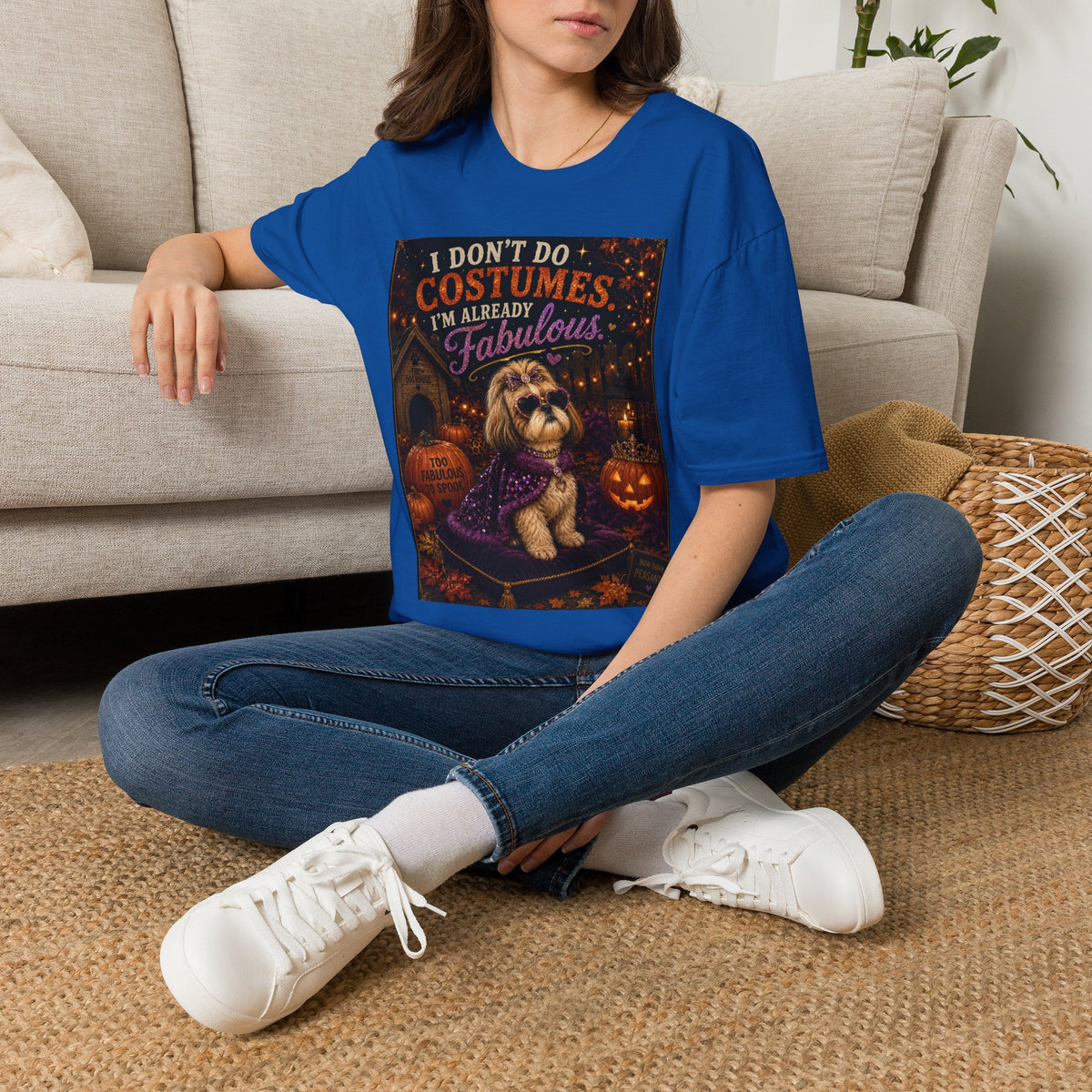 Funny Halloween Dog Shirt – I Don't Do Costumes. I'm Already Fabulous. | Cute Dog Lover T-Shirt | Vintage Halloween Tee | Fall Graphic Tee | Dog Mom Gift