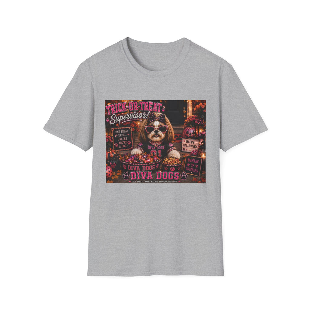Trick-or-Treat Supervisor!™ | Diva Dogs™ | Funny Halloween Dog Lover T-Shirt | Boutique Fall Collection