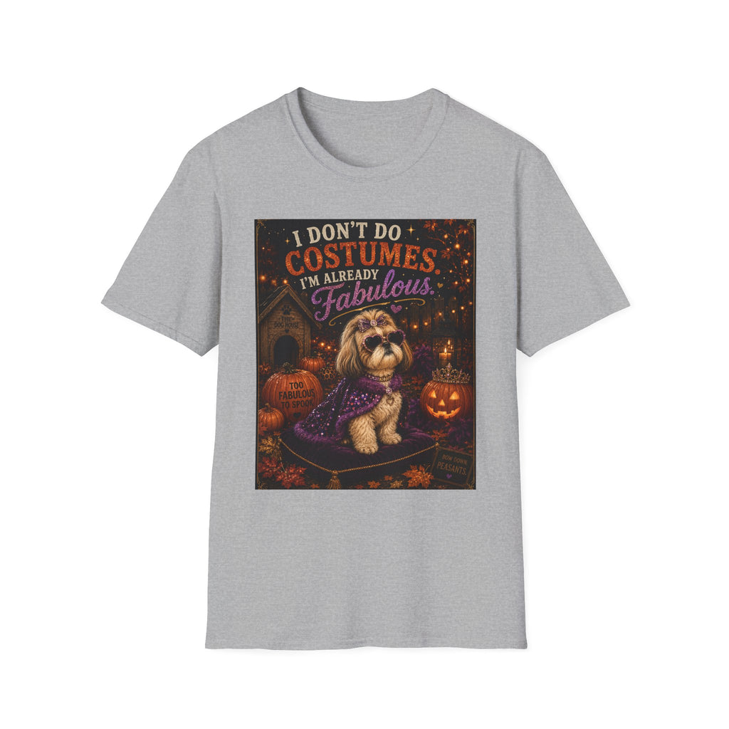 Funny Halloween Dog Shirt – I Don't Do Costumes. I'm Already Fabulous. | Cute Dog Lover T-Shirt | Vintage Halloween Tee | Fall Graphic Tee | Dog Mom Gift