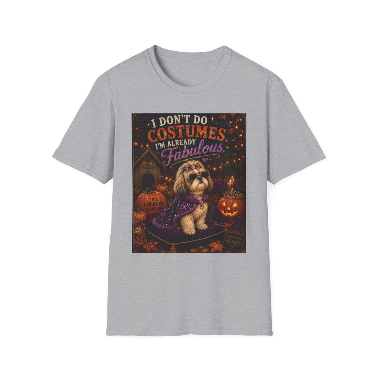 Funny Halloween Dog Shirt – I Don't Do Costumes. I'm Already Fabulous. | Cute Dog Lover T-Shirt | Vintage Halloween Tee | Fall Graphic Tee | Dog Mom Gift