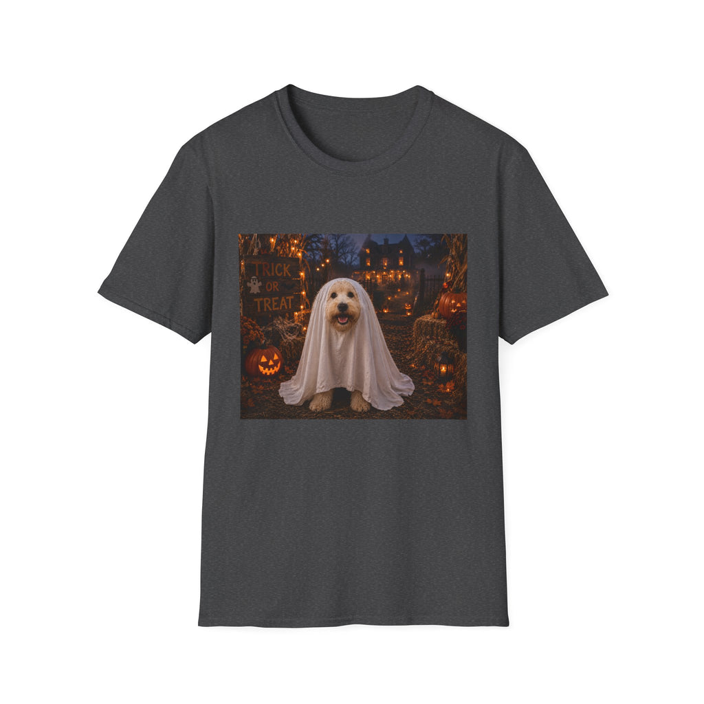 Trick or Treat | Maddie's Ghost Costume™ Halloween T-Shirt | Cute Dog Halloween Shirt | The Dog House™ Fall Collection