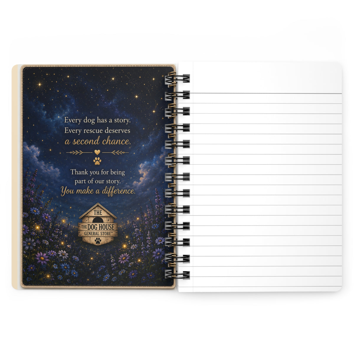 Today's Pawsibilities™ – DREAM Spiral Bound Journal | Maxx Inspirational Dog Journal | Dream Big Writing Notebook