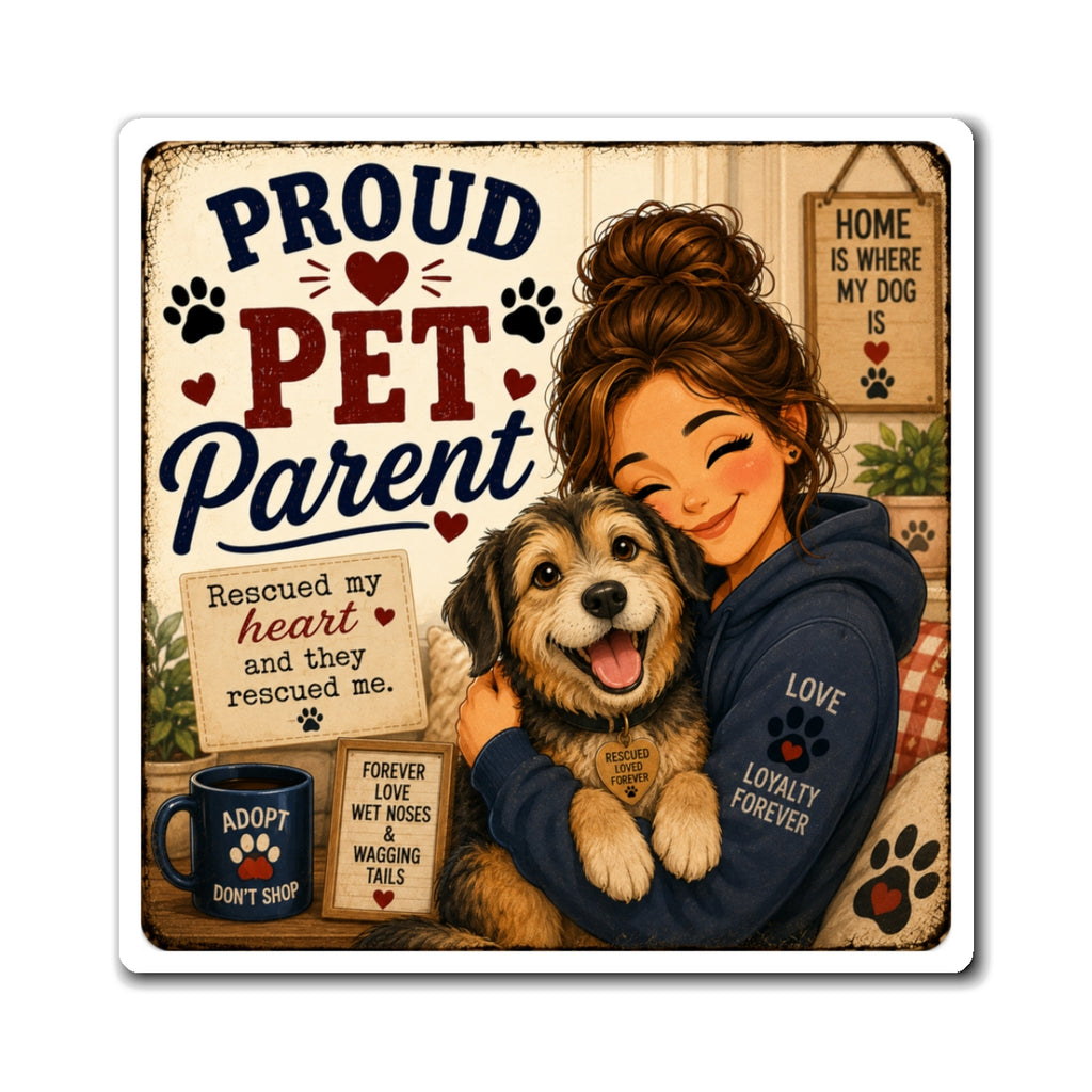 Proud Pet Parent Dog Magnet | Rescue Dog Lover Gift | The Dog House™