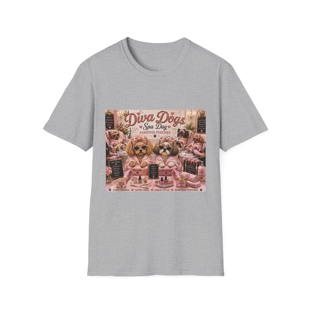 Diva Dogs Spa Day T-Shirt — Pampered Pooches Graphic Tee