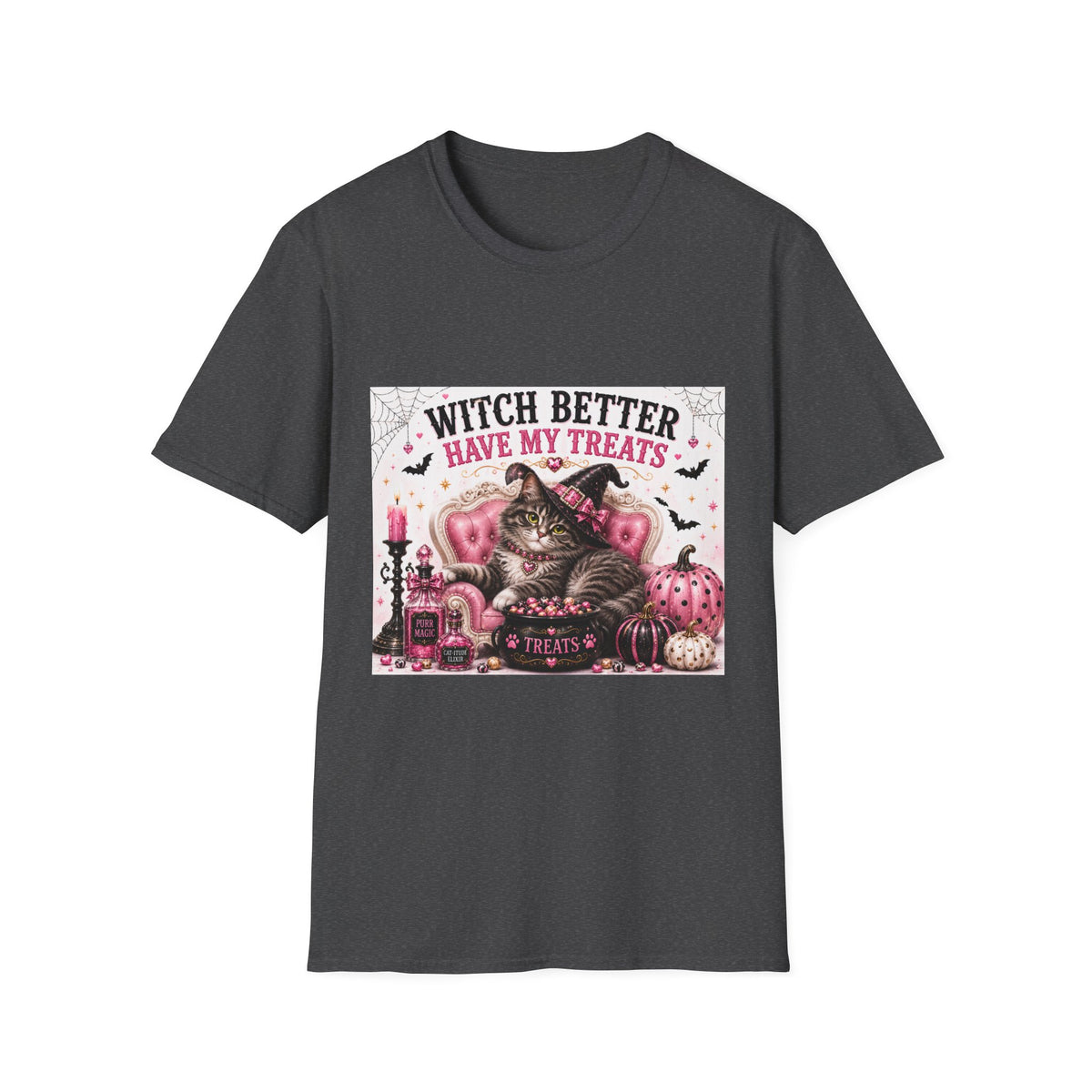 Witch Better Have My Treats | Classy Cats™ Halloween T-Shirt | Funny Cat Halloween Shirt | Cute Cat Lover Tee | Cat Mom Gift