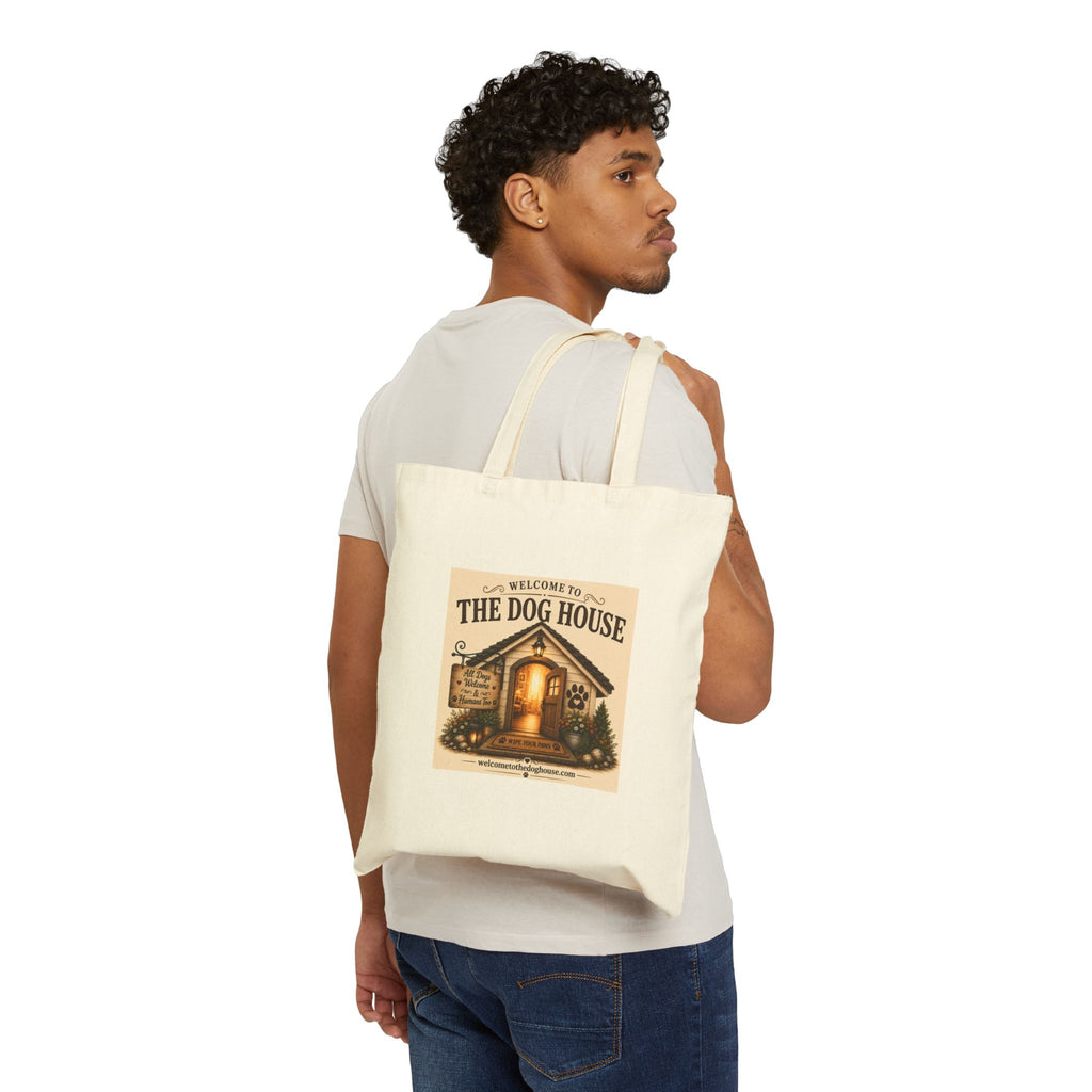 Today's Pawsibilities™ – JOY Canvas Tote Bag | Bella Inspirational Dog Tote | Reusable Dog Lover Gift Bag