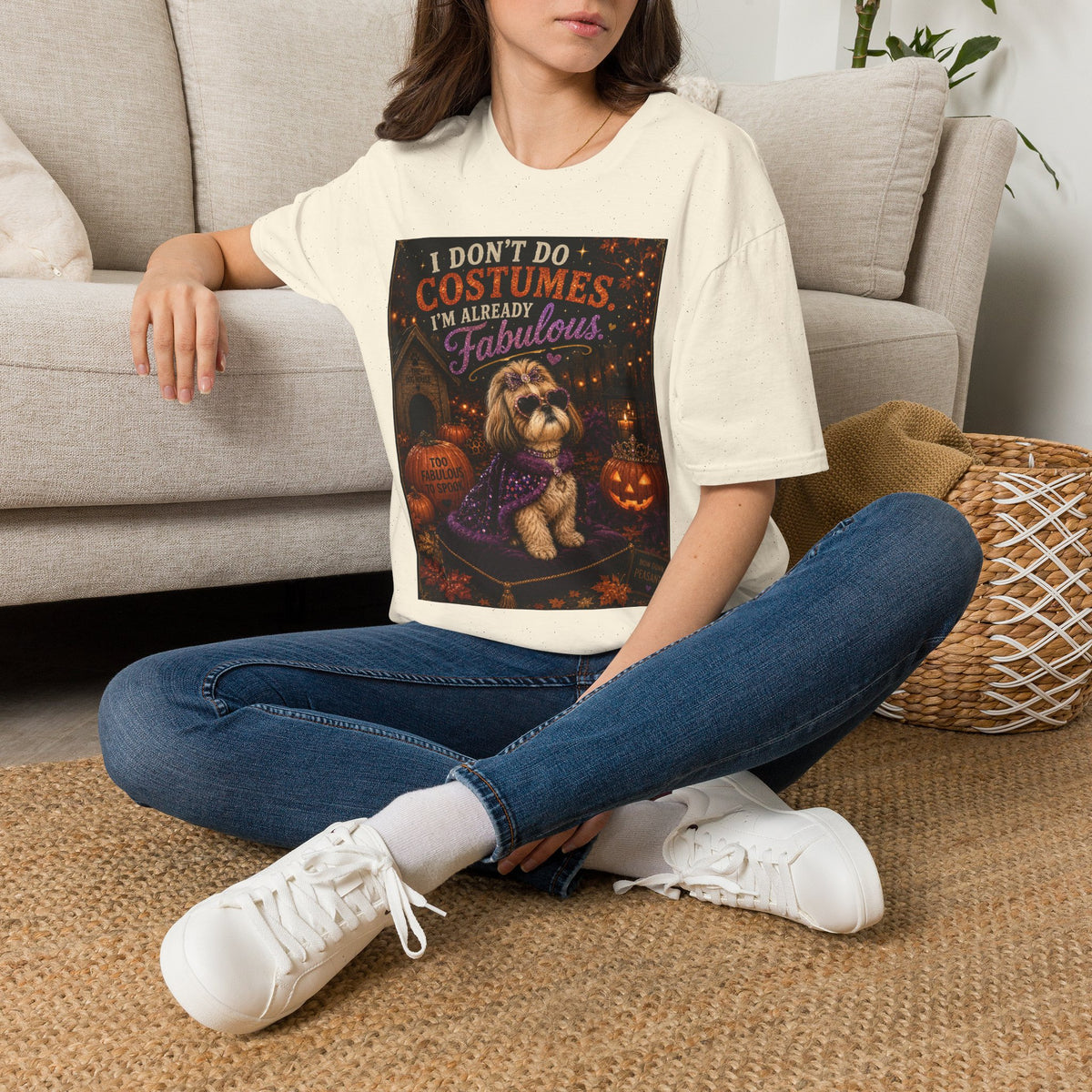Funny Halloween Dog Shirt – I Don't Do Costumes. I'm Already Fabulous. | Cute Dog Lover T-Shirt | Vintage Halloween Tee | Fall Graphic Tee | Dog Mom Gift