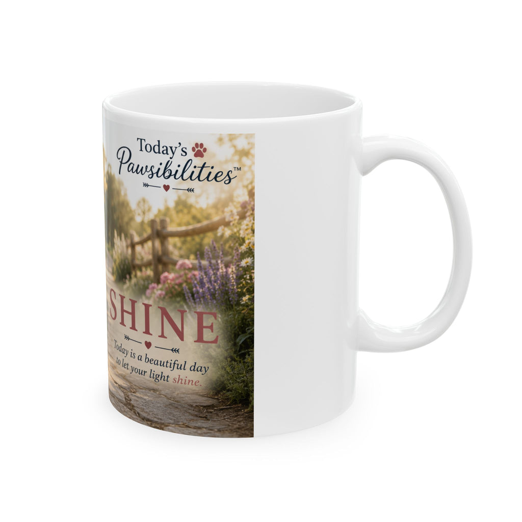 Today's Pawsibilities™ – Shine Ceramic Coffee Mug | Inspirational Westie Mug | Dog Lover Gift