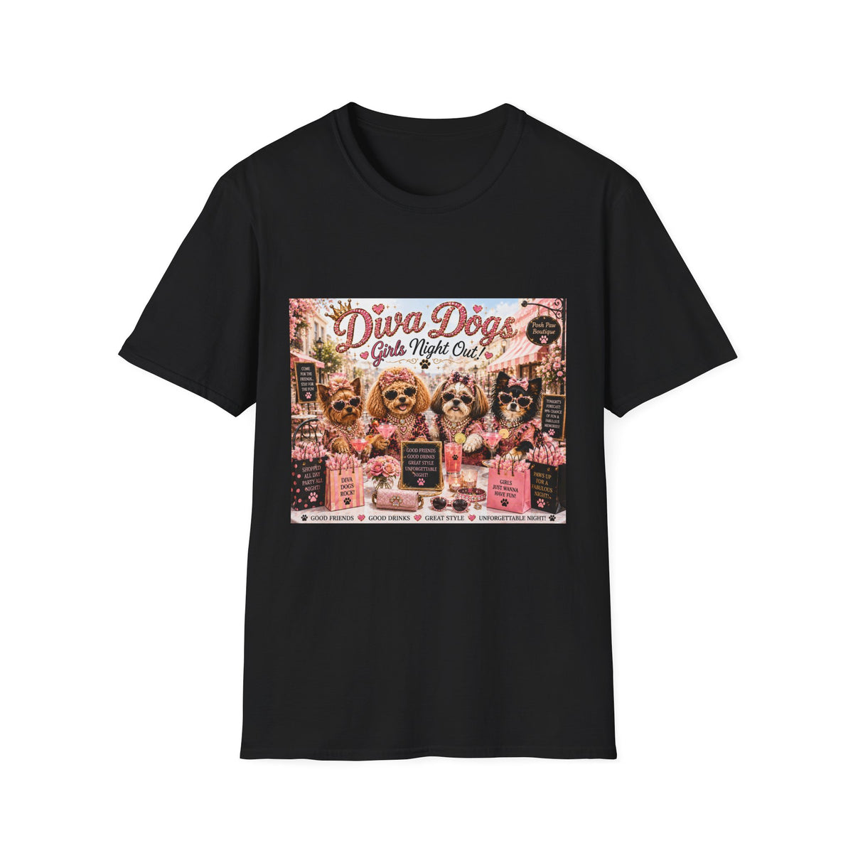 Diva Dogs Girls' Night Out T-Shirt