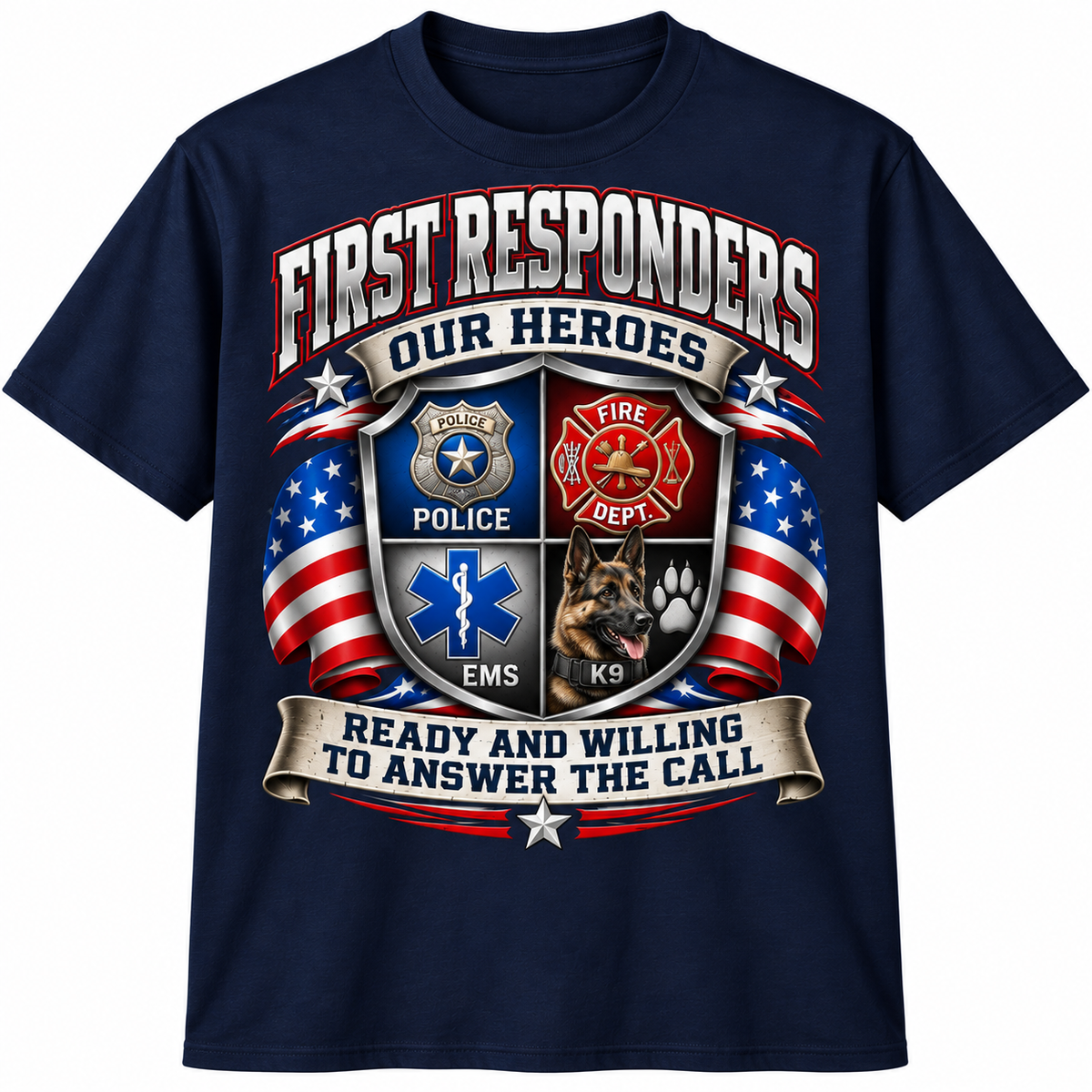 First Responders — Our Heroes Unisex T-Shirt